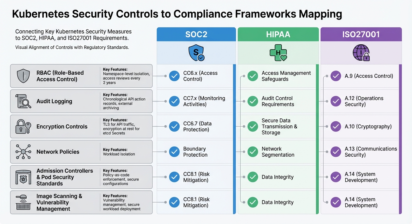 Kubernetes Security Controls Mapped to Compliance Frameworks