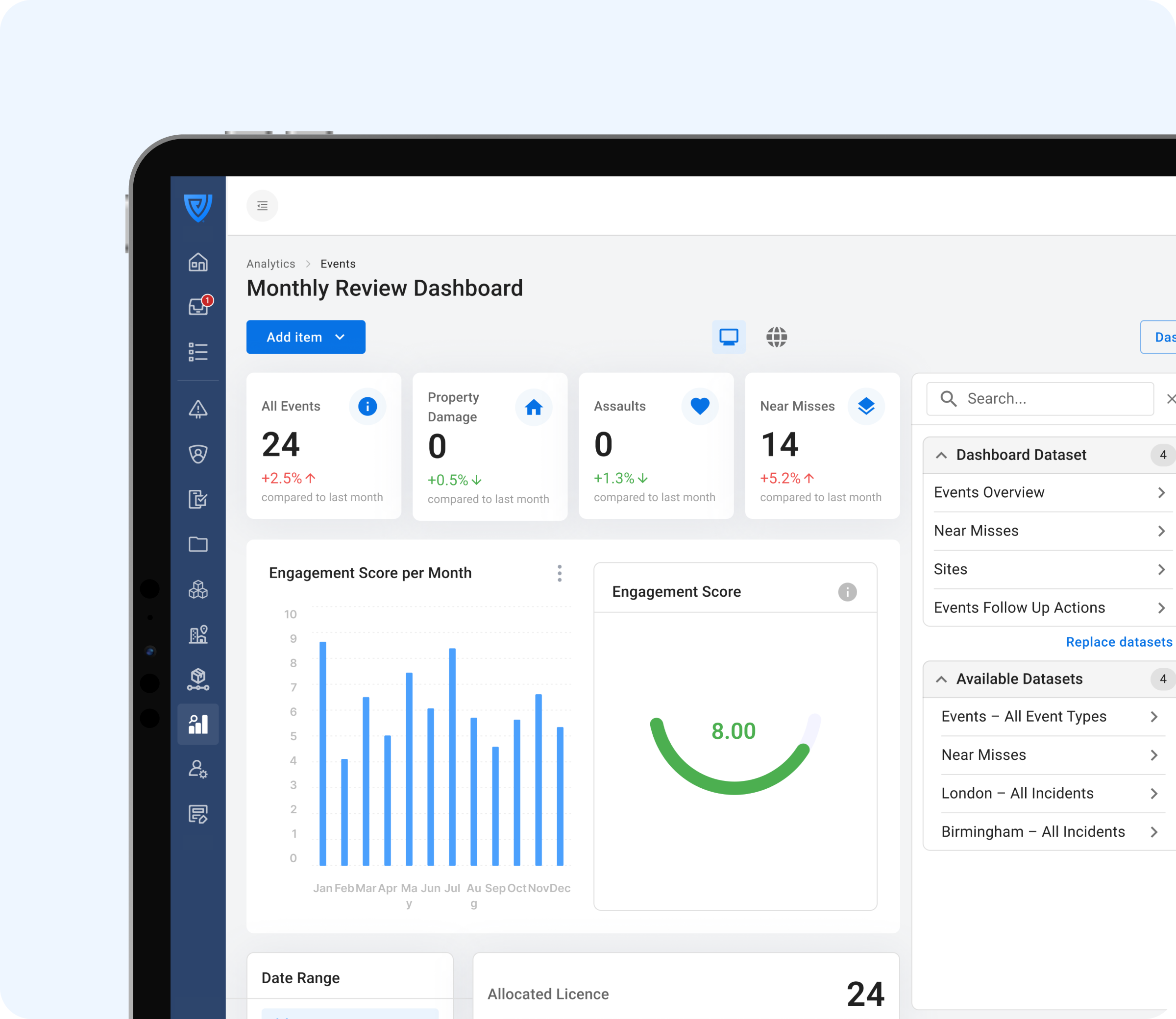 Vatix reporting dashboard
