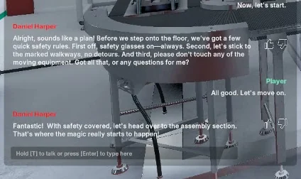 Answers questions on the spot