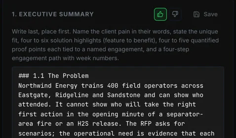 AI Sales Command Center: the AI presales engineer turning a tender into a proposal