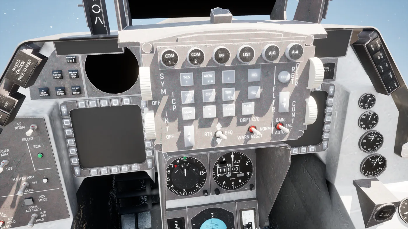 Fast-jet cockpit, 3D model by Genesis