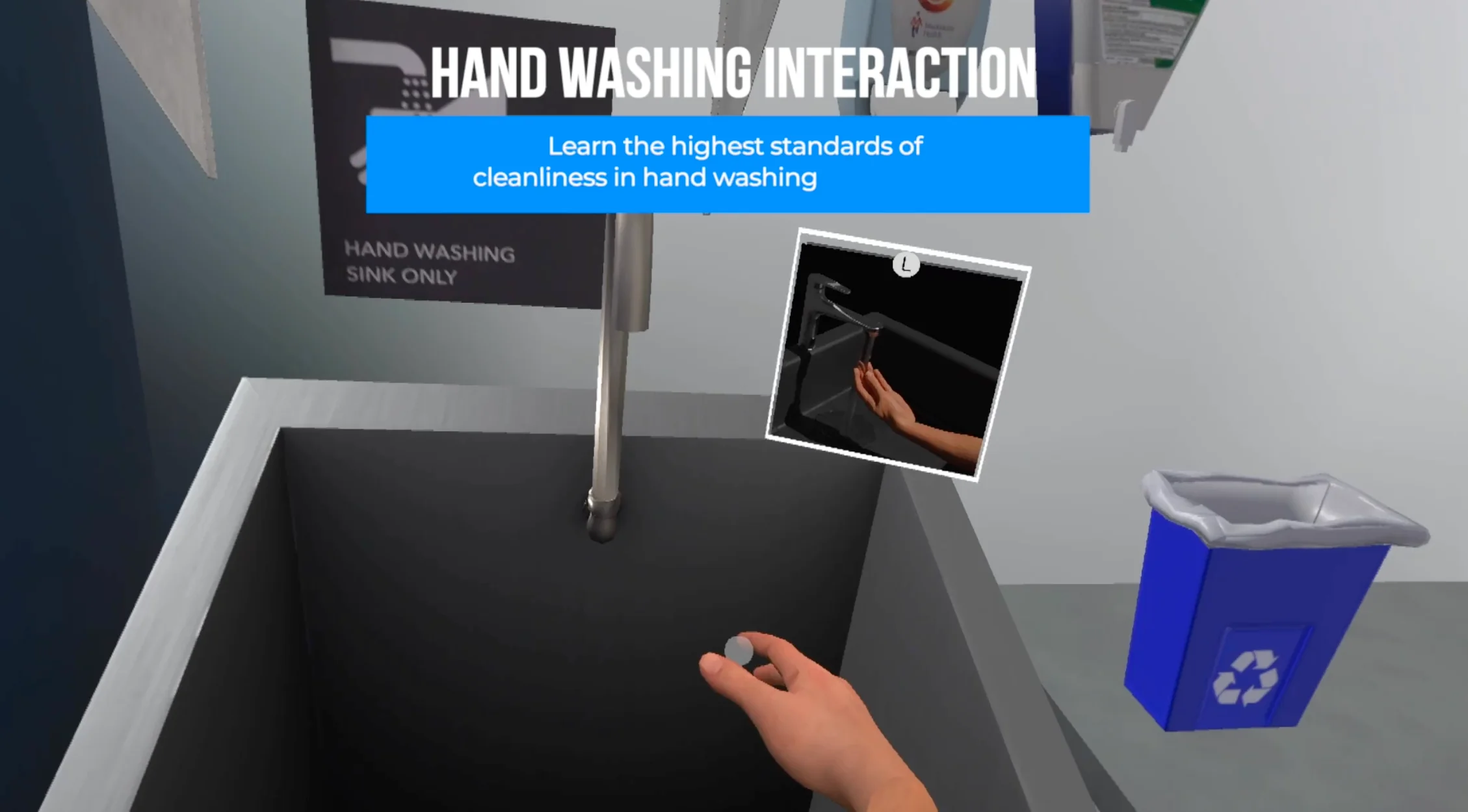 Cleanroom procedure practised in VR