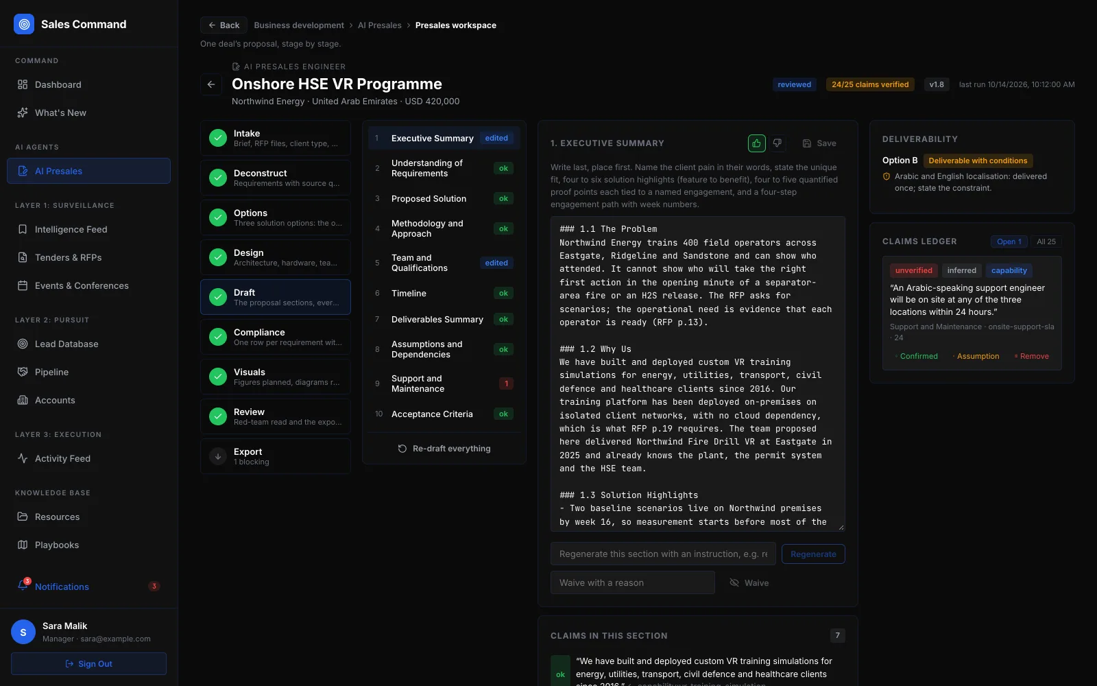 AI Sales Command Center