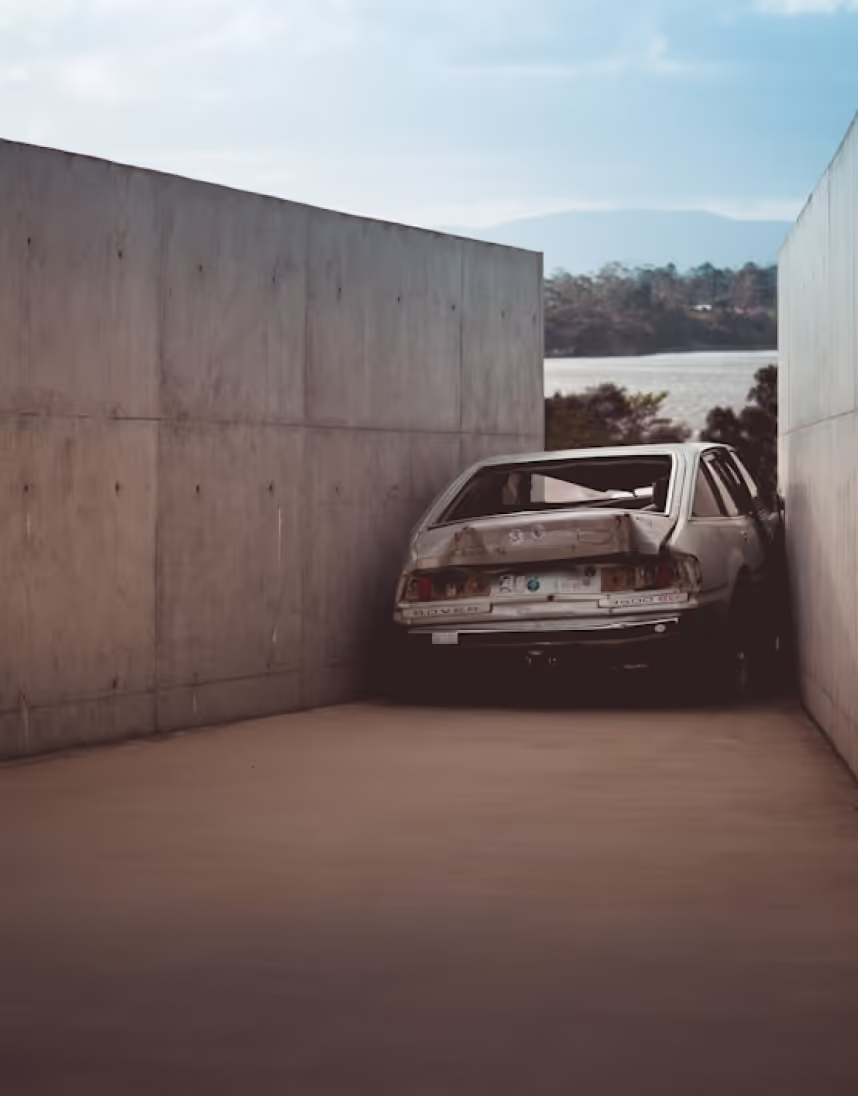car crashed