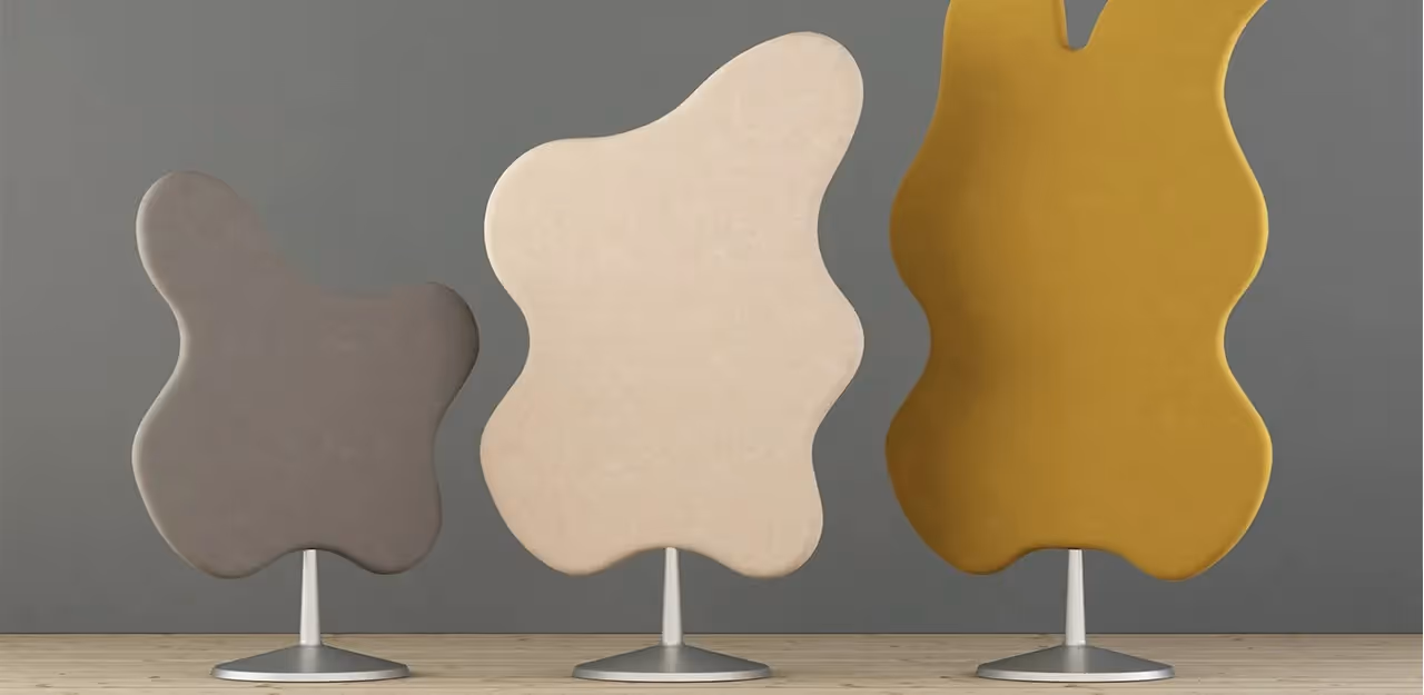 Freestanding acoustic screen