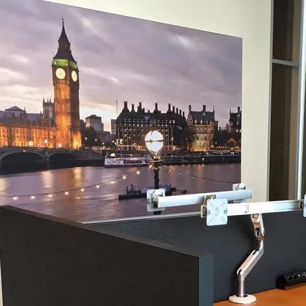Akoesta workplace acoustic wall solution.