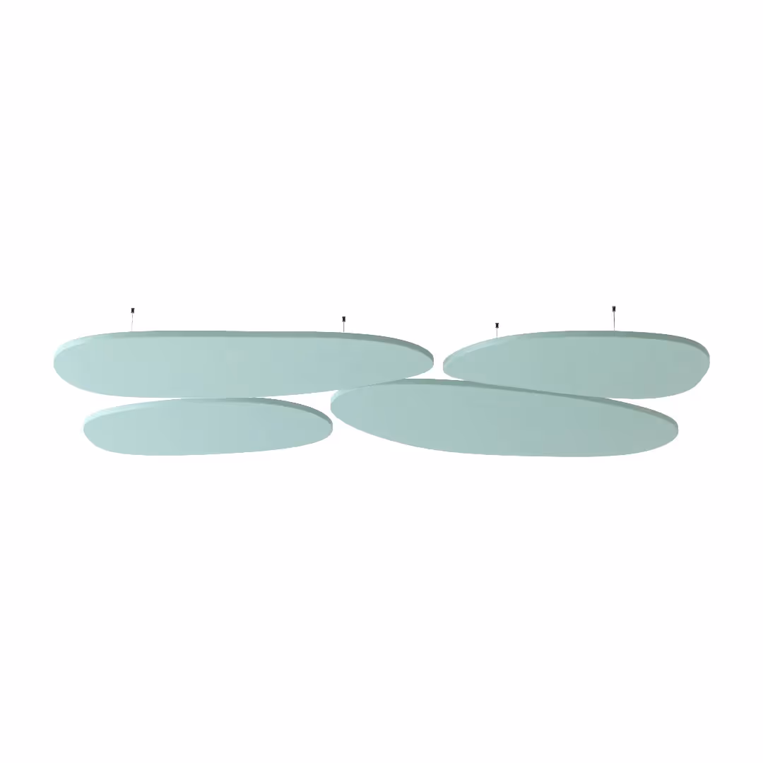 Durable stone acoustic ceiling panel material