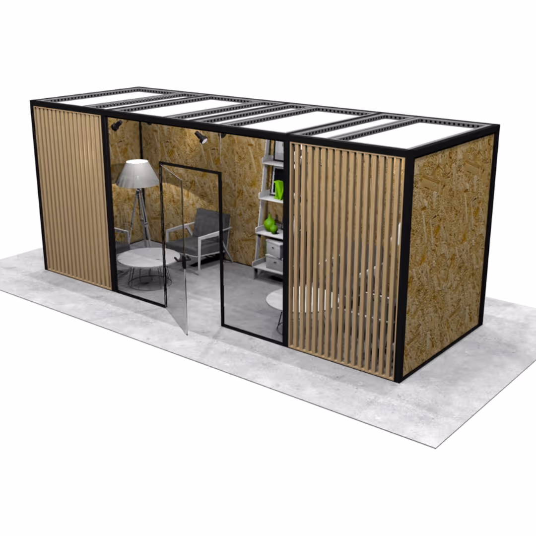 Interior design of C-MEET 02 meeting pod.