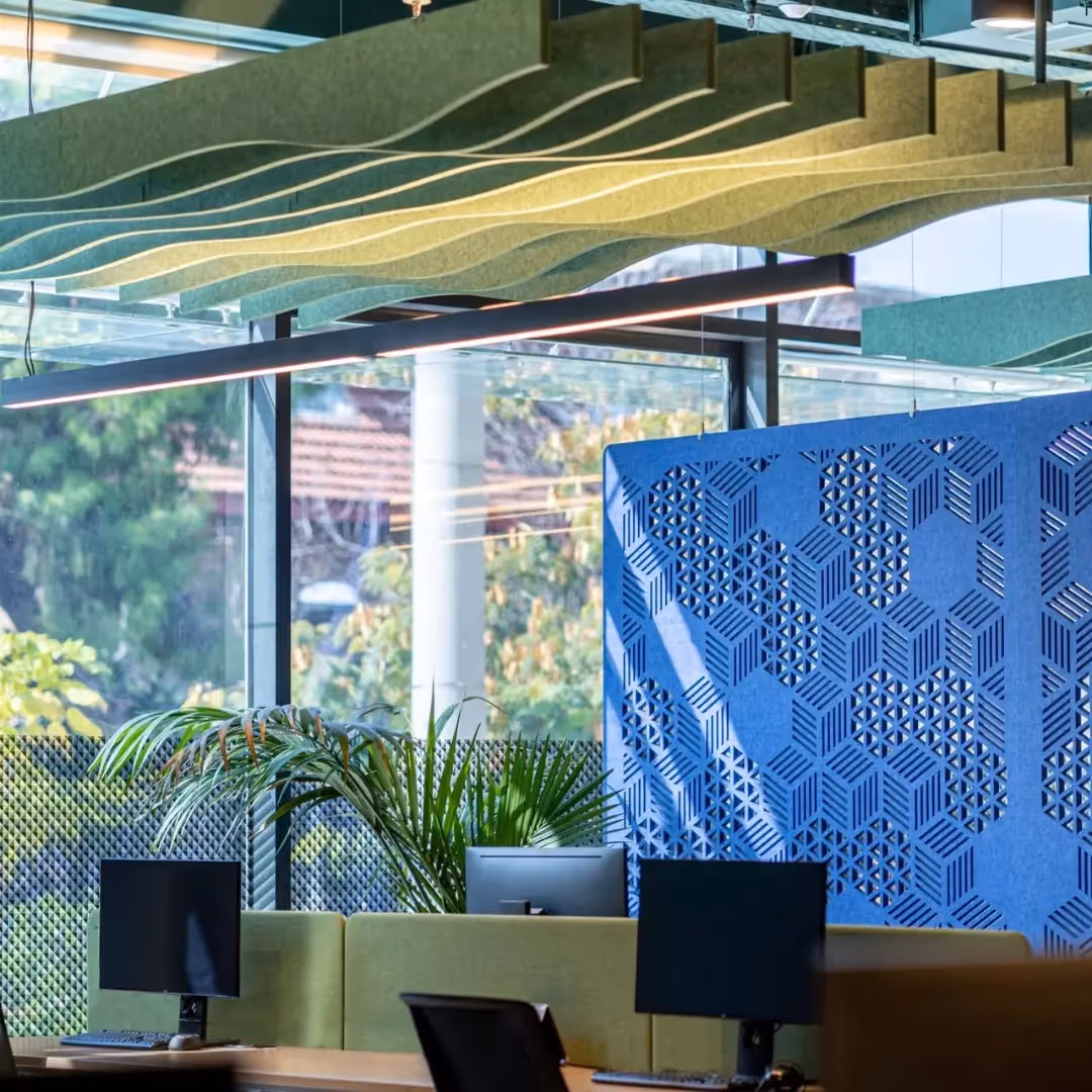 Modern wave acoustic ceiling design