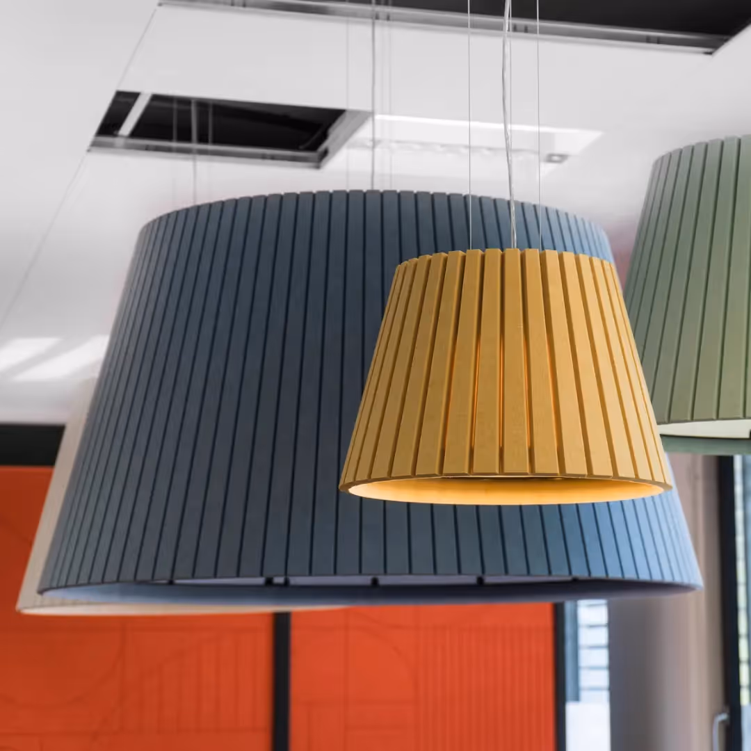 Stylish lighting with acoustic benefits