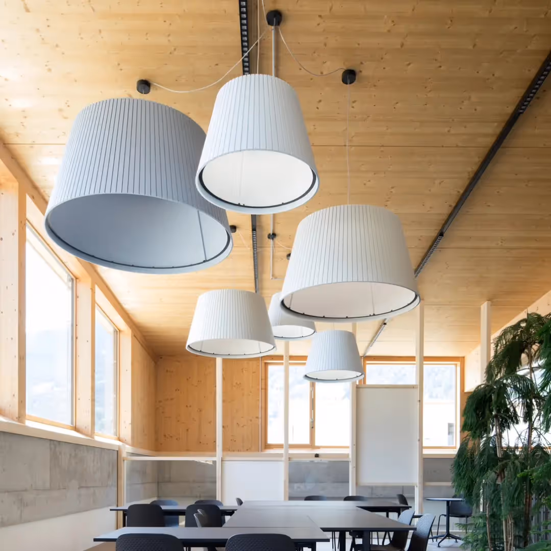 Customizable acoustic lighting by Spark.