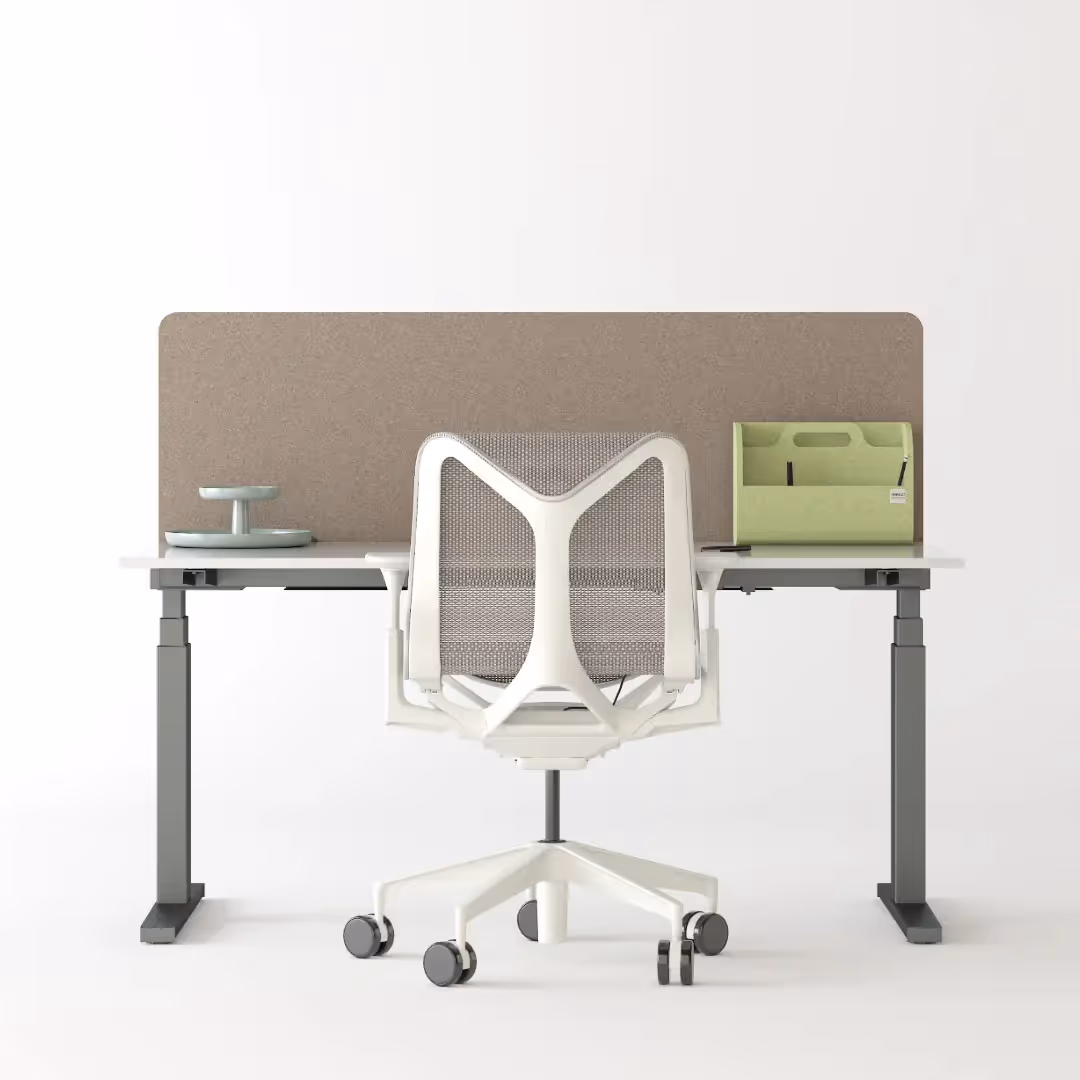 Supra desk panel with soundproofing features