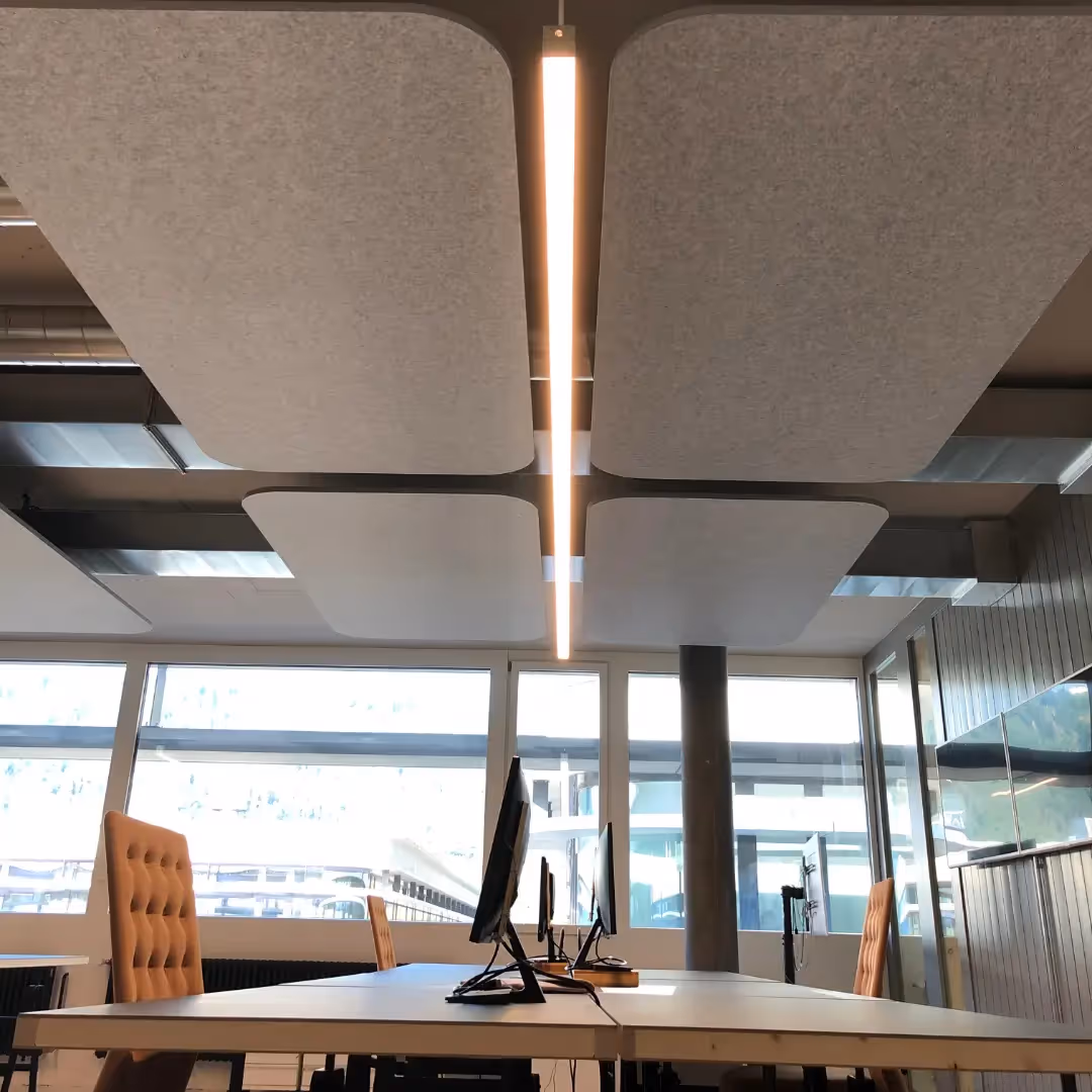 Rectangular soundproof ceiling panel