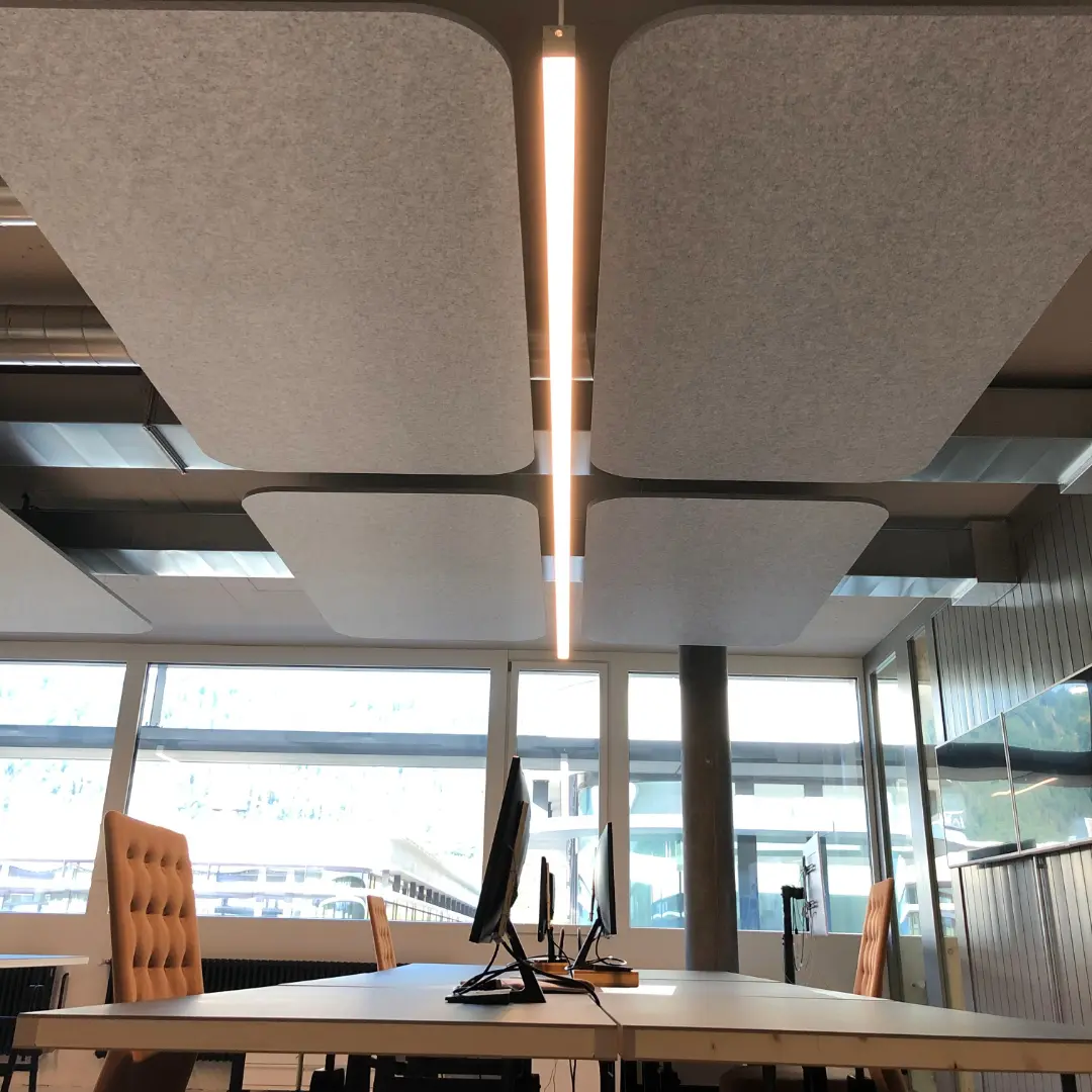 Rectangular soundproof ceiling panel