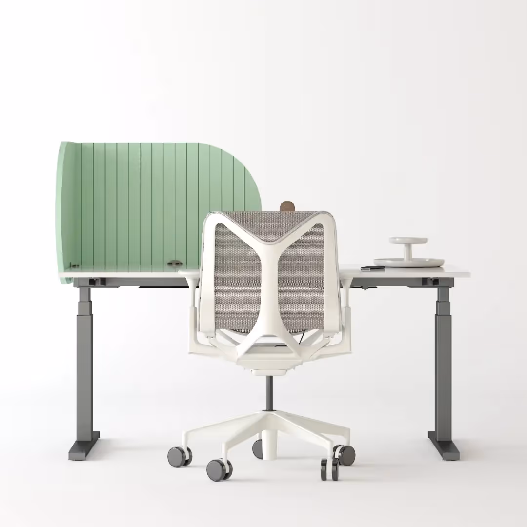 Sound-absorbing desk panel