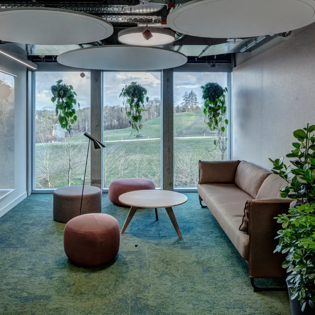 Decorative acoustic ceiling