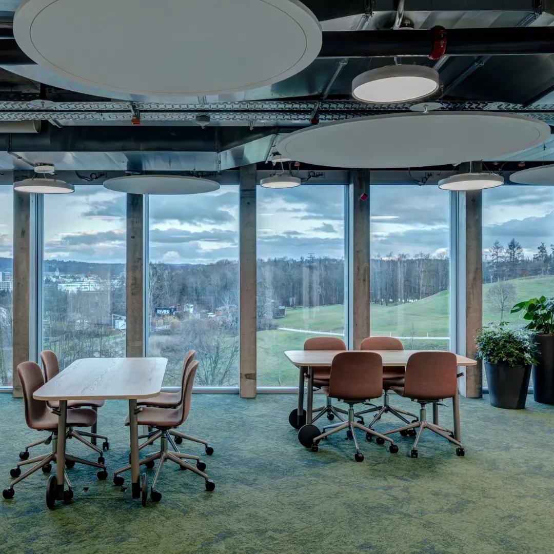 Noise-reducing ceiling panel