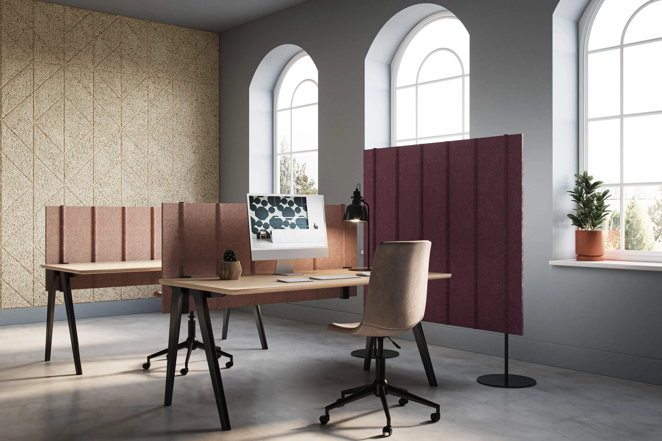 Acoustic felt divider