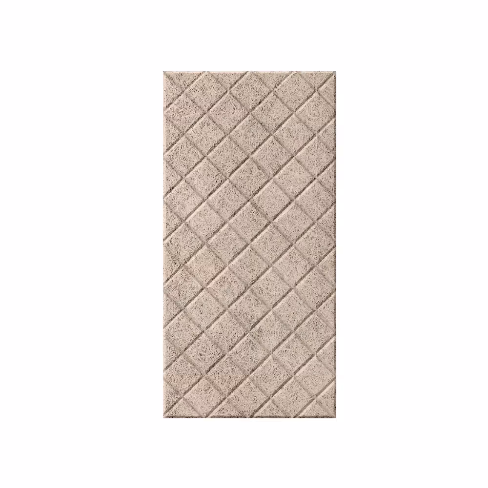 Quilted wood wool panel