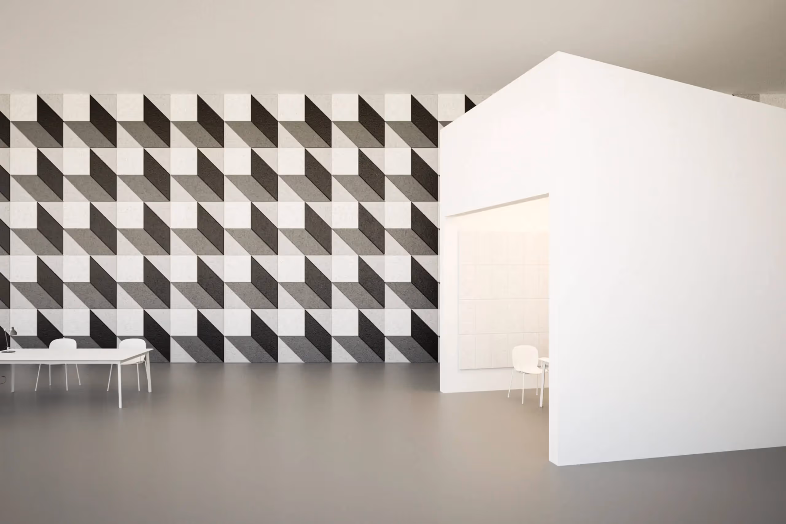 Wood wool wall panels
