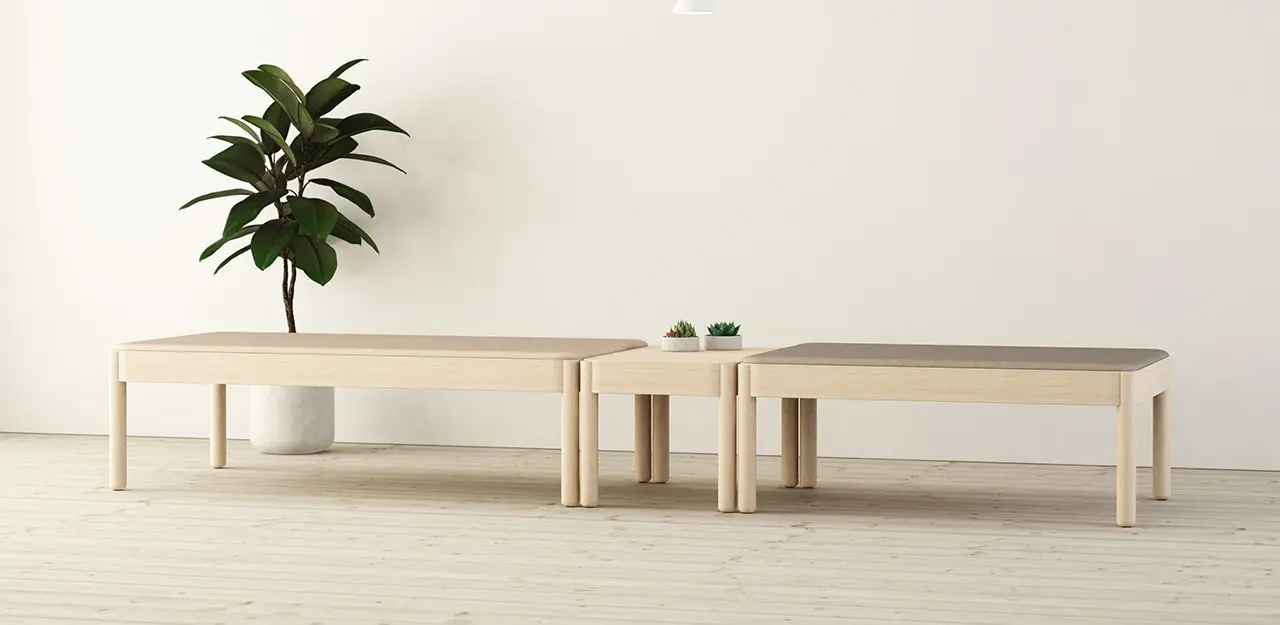Modern acoustic bench