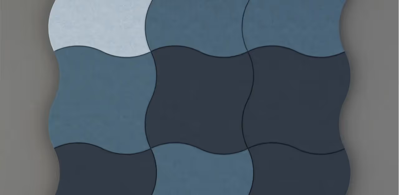 Ocean-inspired wall panel