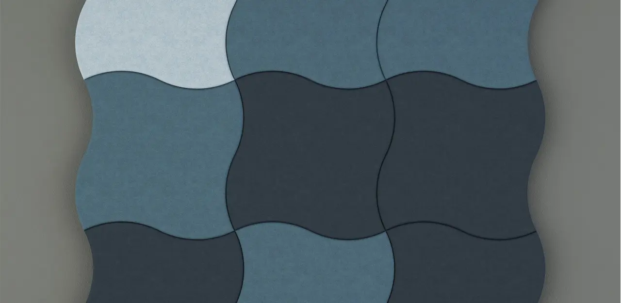 Ocean-inspired wall panel