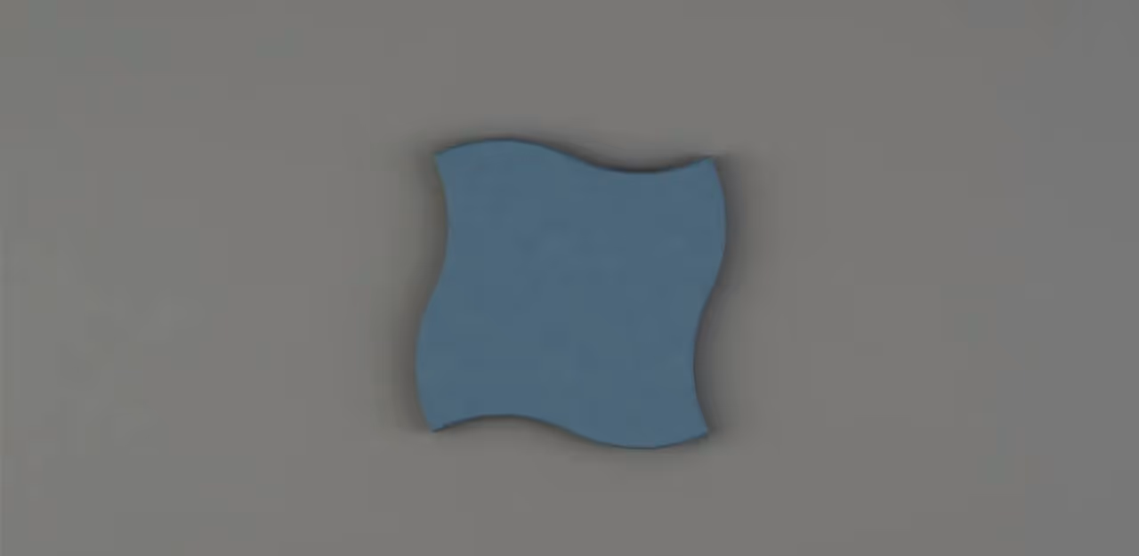 Blue acoustic panel