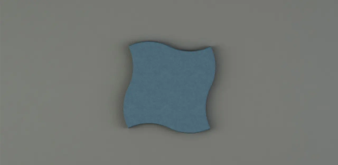 Blue acoustic panel