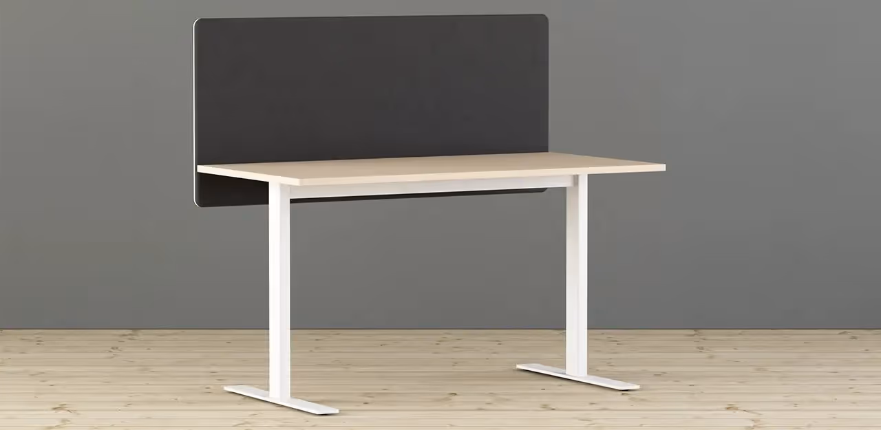 Acoustic desk divider