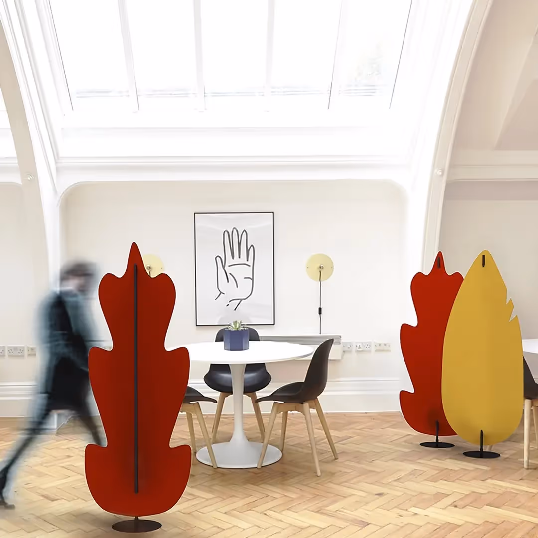 Leaf-shaped acoustic panel