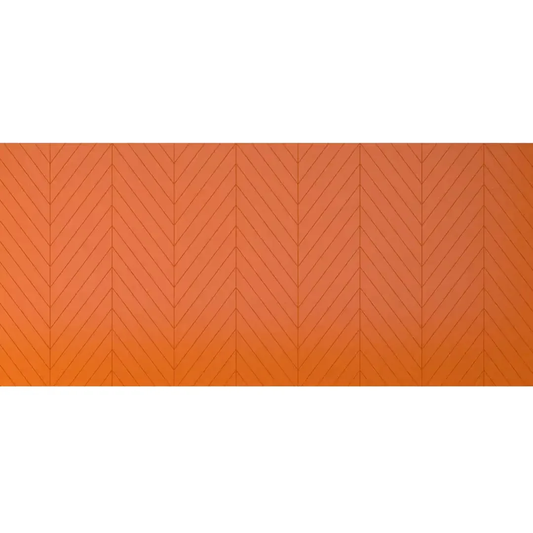 Fishbone acoustic panel contemporary interior wall design
