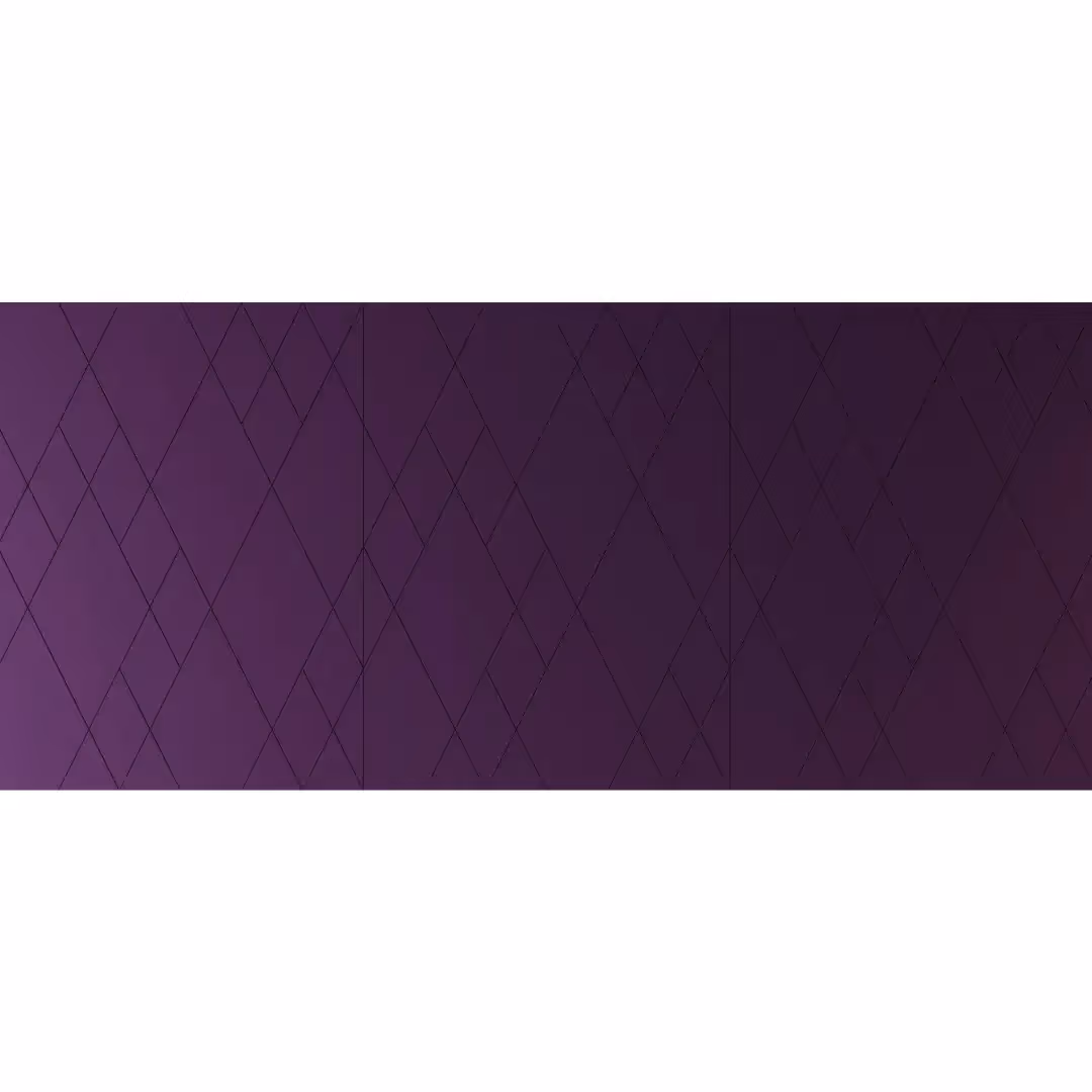 Multiple Prisma panels forming geometric wall pattern
