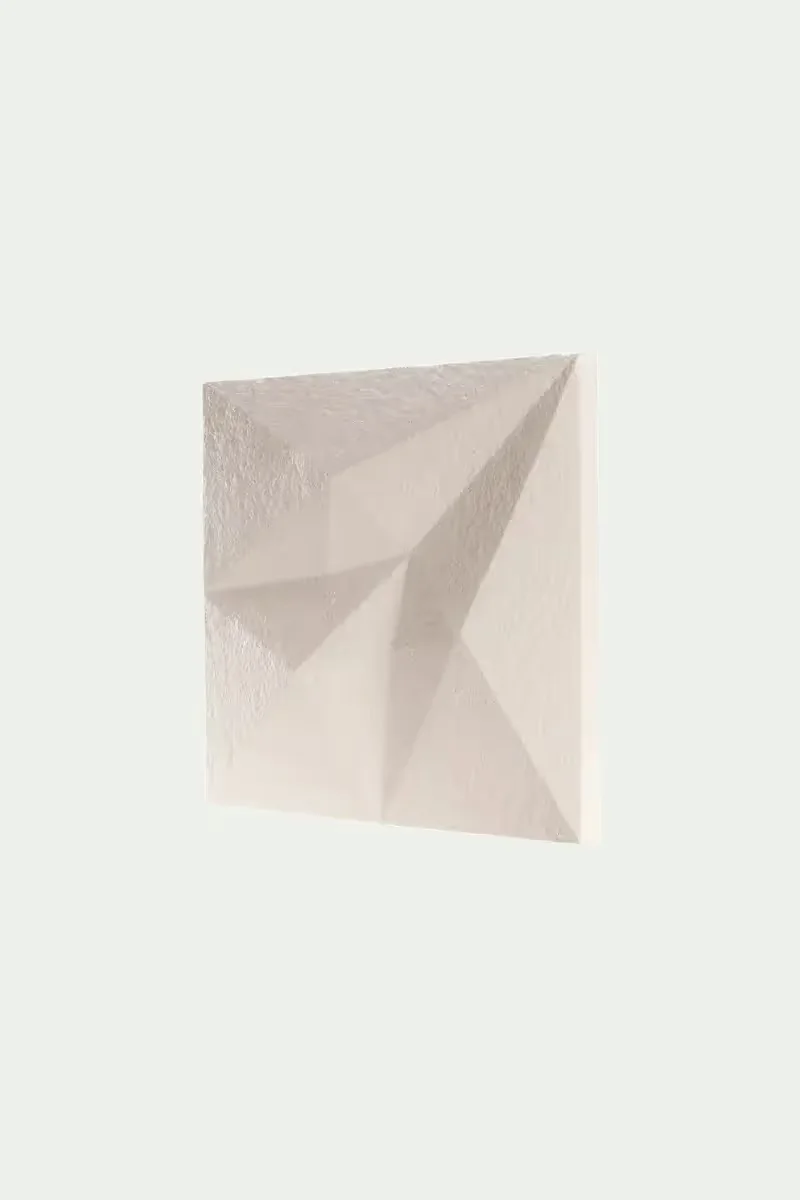 Mogu Kite geometric mycelium acoustic wall panel with light-and-shadow folds