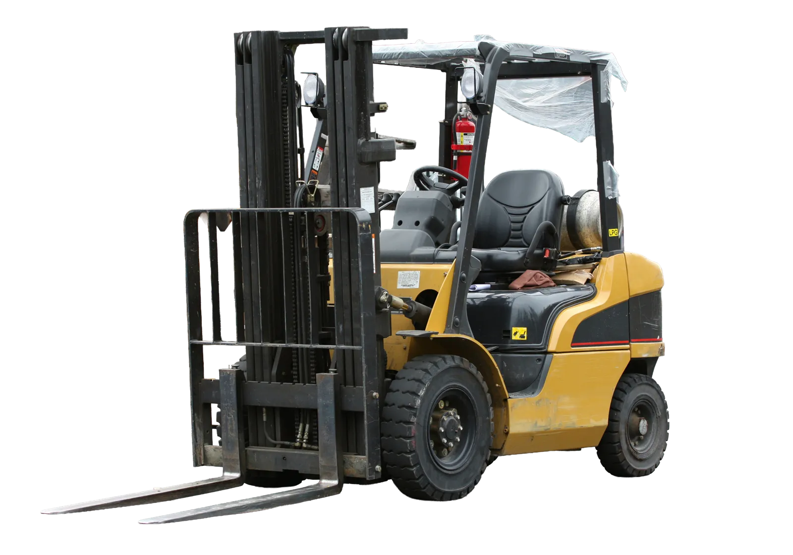 Forklift used in standard indoor industrial applications