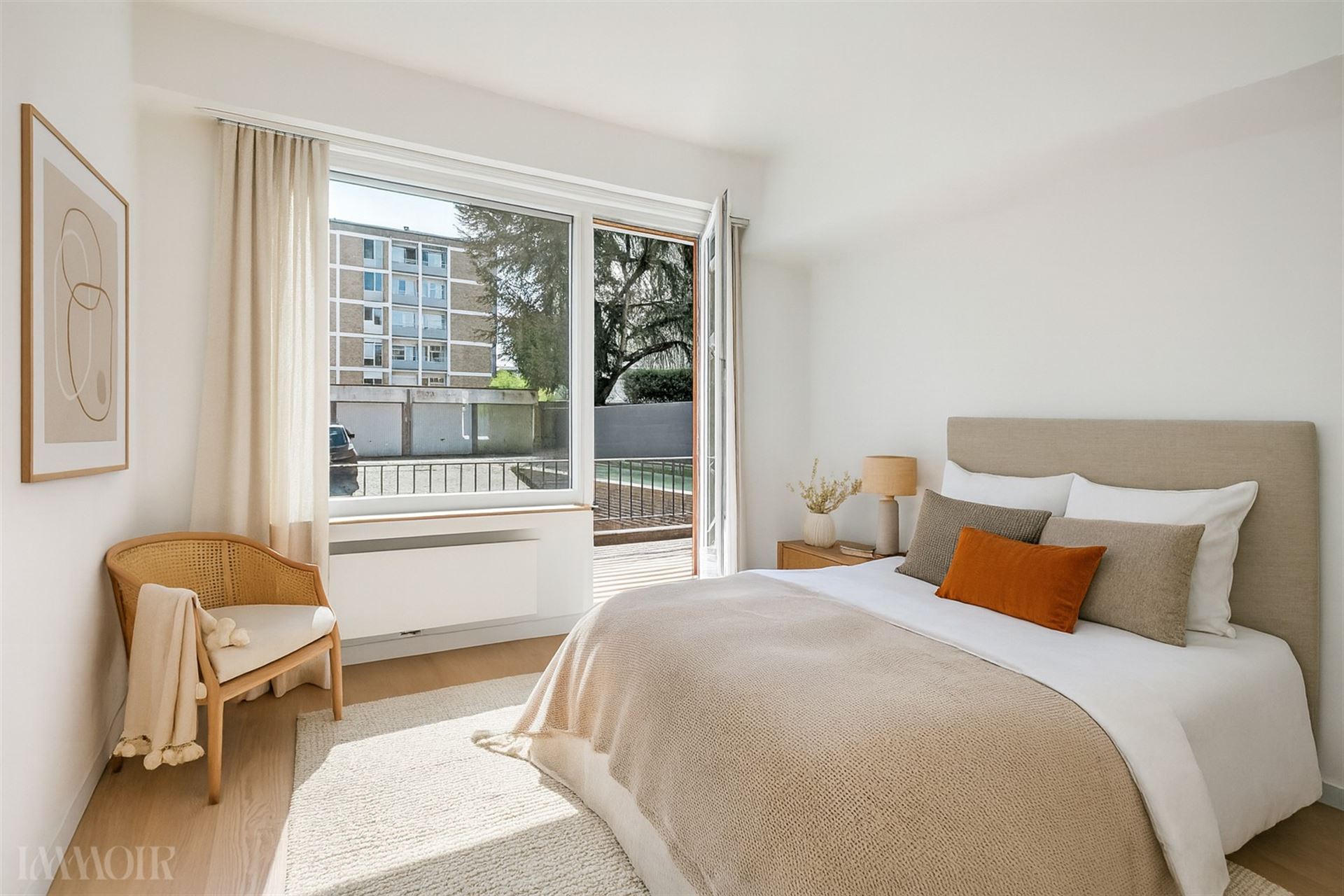 Gelijkvloers appartement met zeer ruim terras in de Pulhofwijk in Antwerpen.