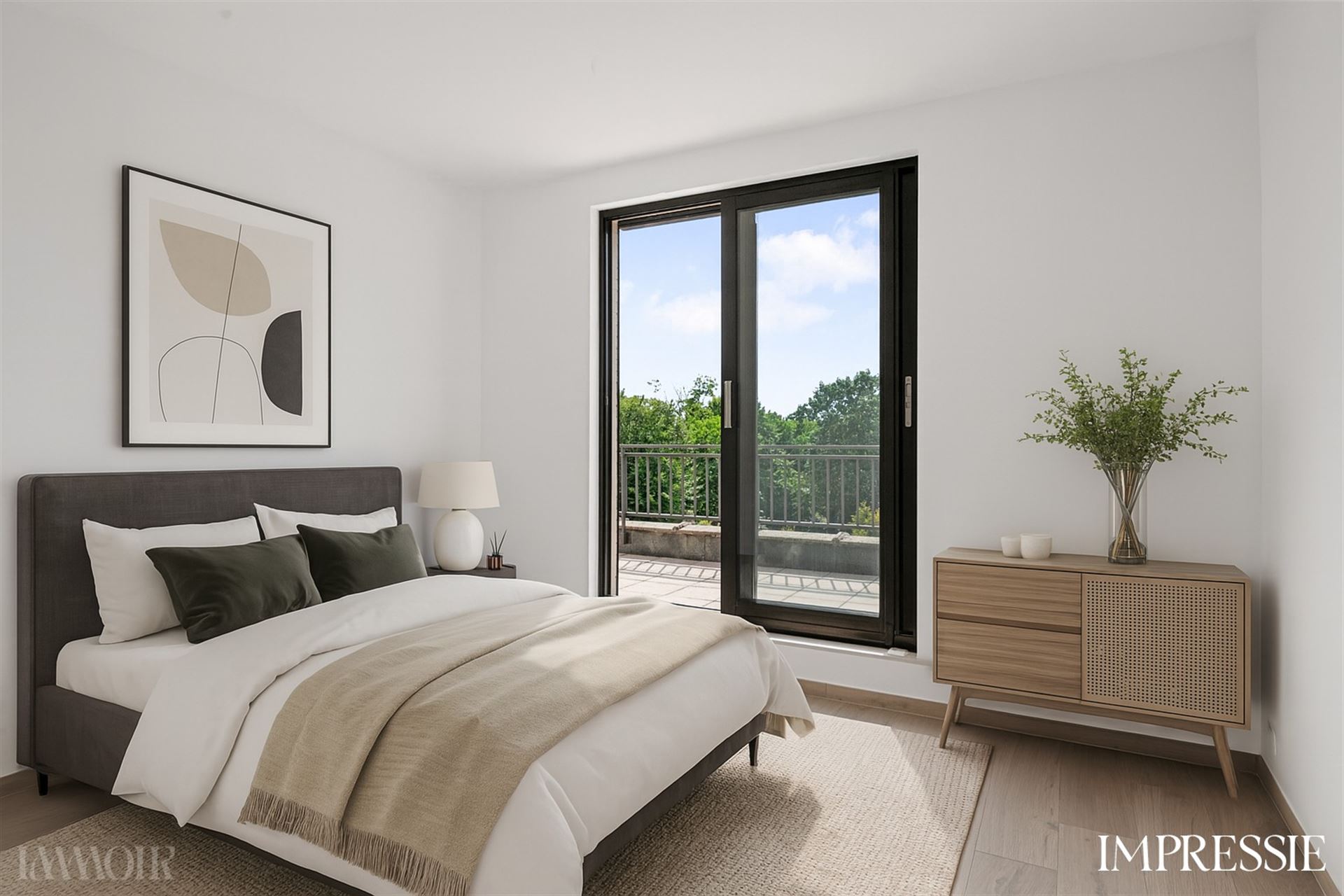 Penthouse met panoramische terrassen in het hartje van Brasschaat
