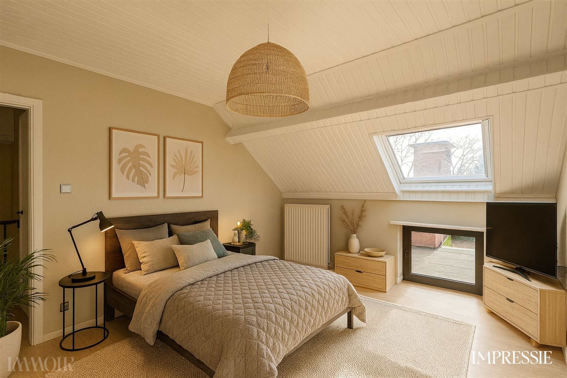 Ruim duplex appartement met terras in Brasschaat.