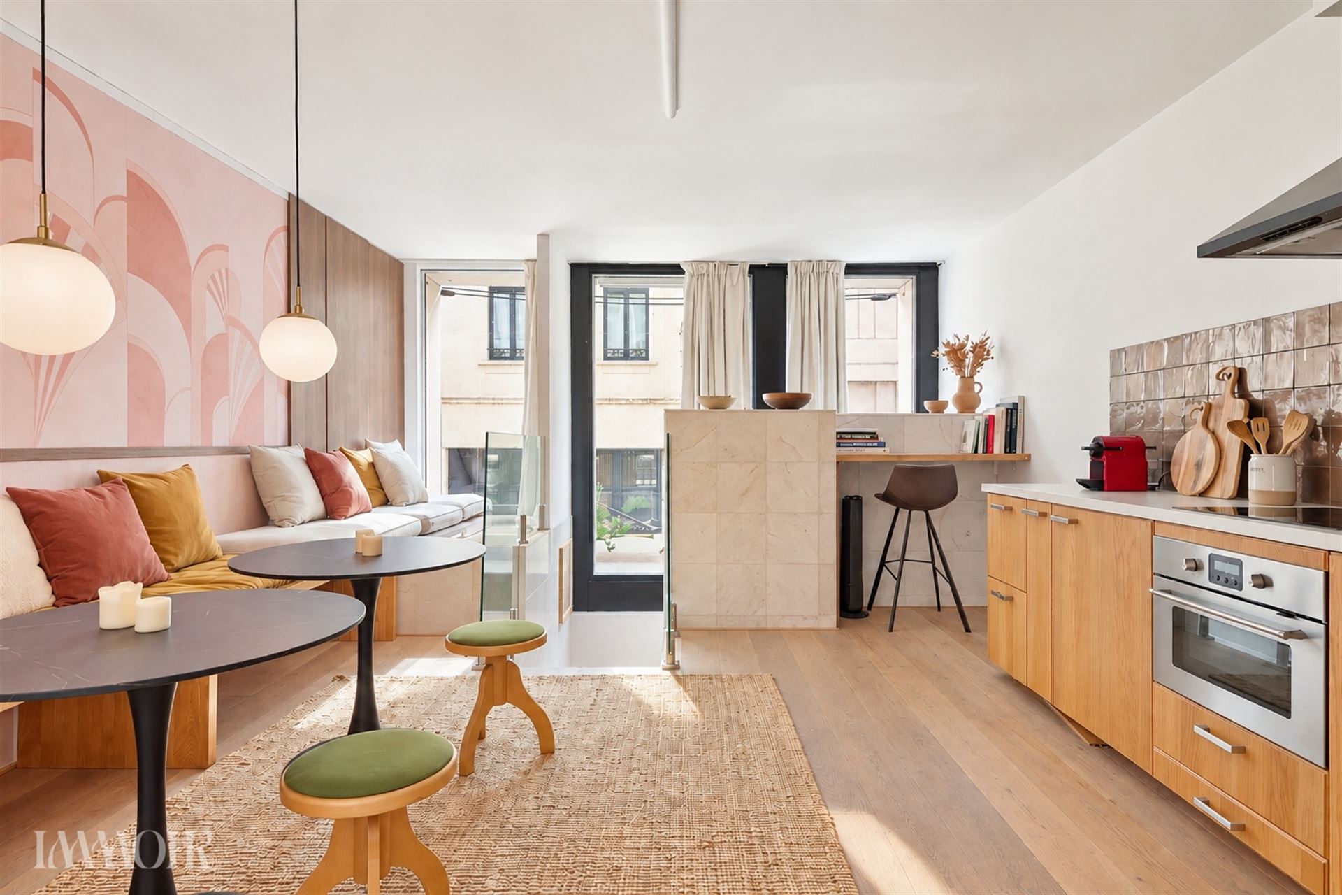 Charmante duplex met 2 slaapkamers.