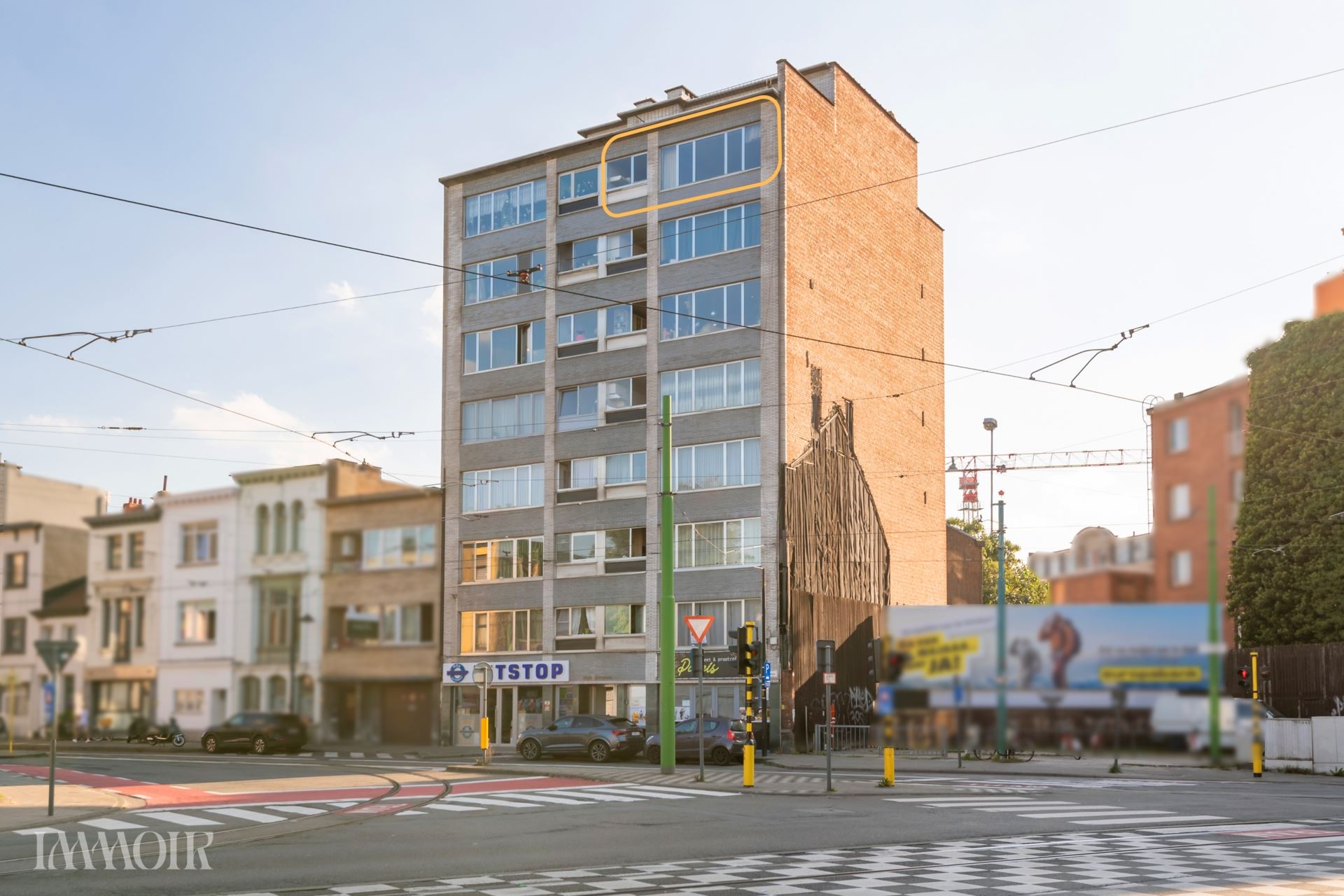 Appartement met 2 slpks en panoramisch uitzicht.