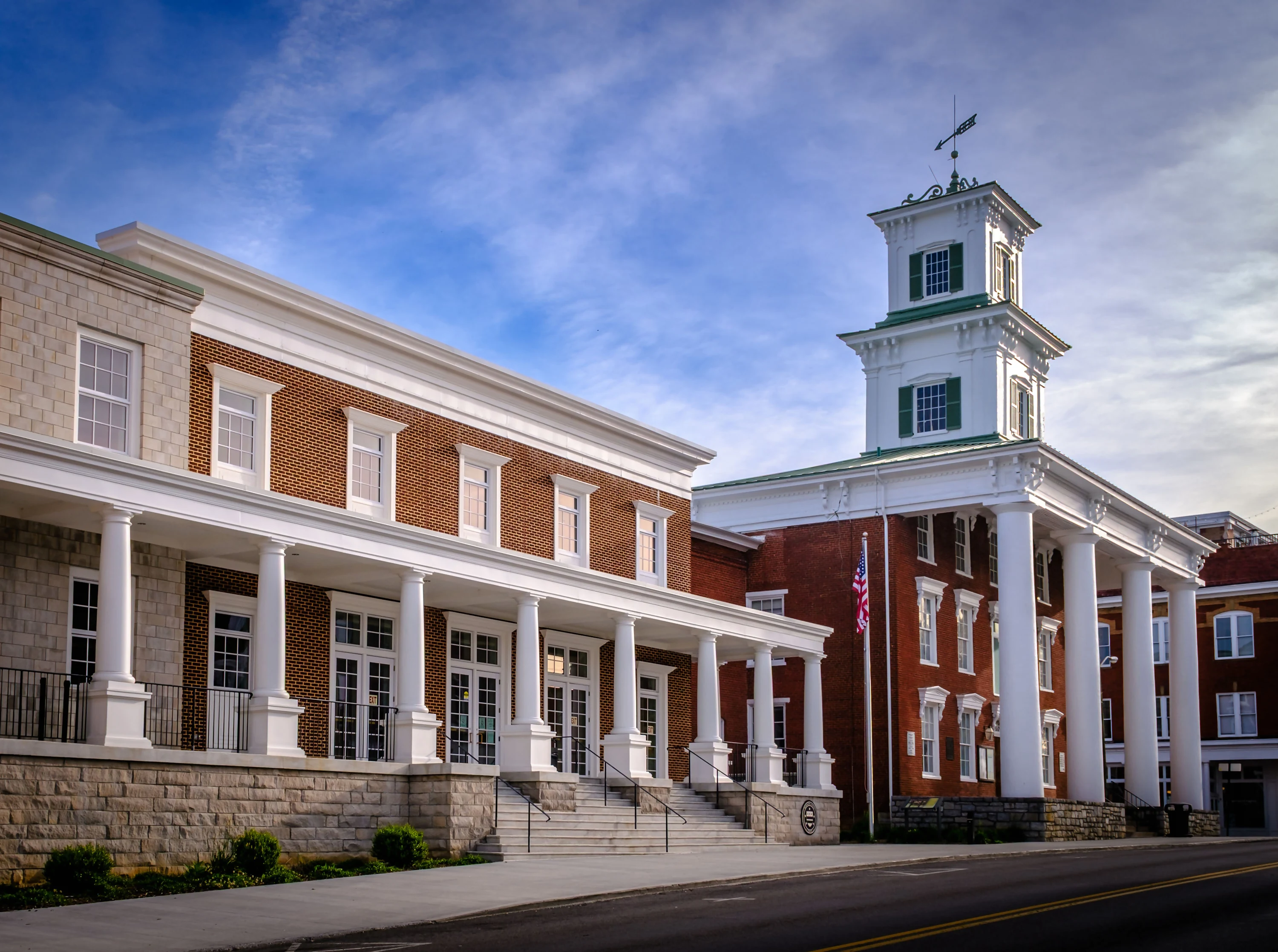 Washington County Courthouse's renovation balances historic preservation with enhanced security and operational requirements while maintaining its position as downtown Abingdon's civic anchor, demonstrating how thoughtful architecture can unite past and present needs.