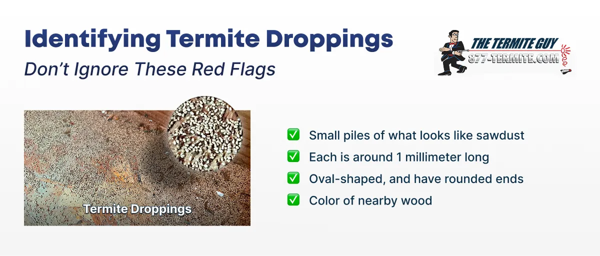 What Do Termite Droppings Look Like?