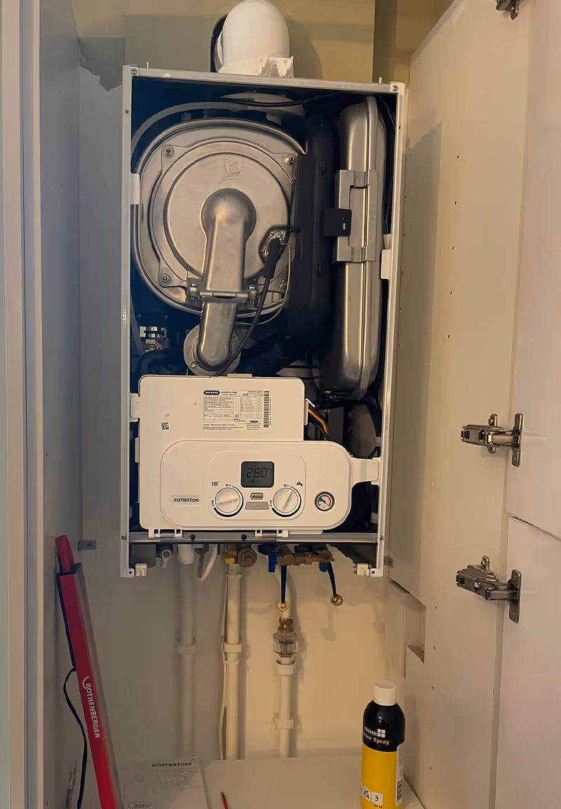 New boiler fitted
