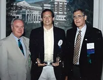 Matt Ward receiving the IIAV Company Person of the Year Award in 1998.
