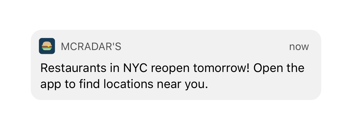 notification