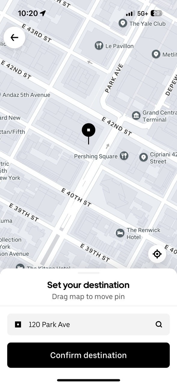 Reverse geocoding in the Uber app