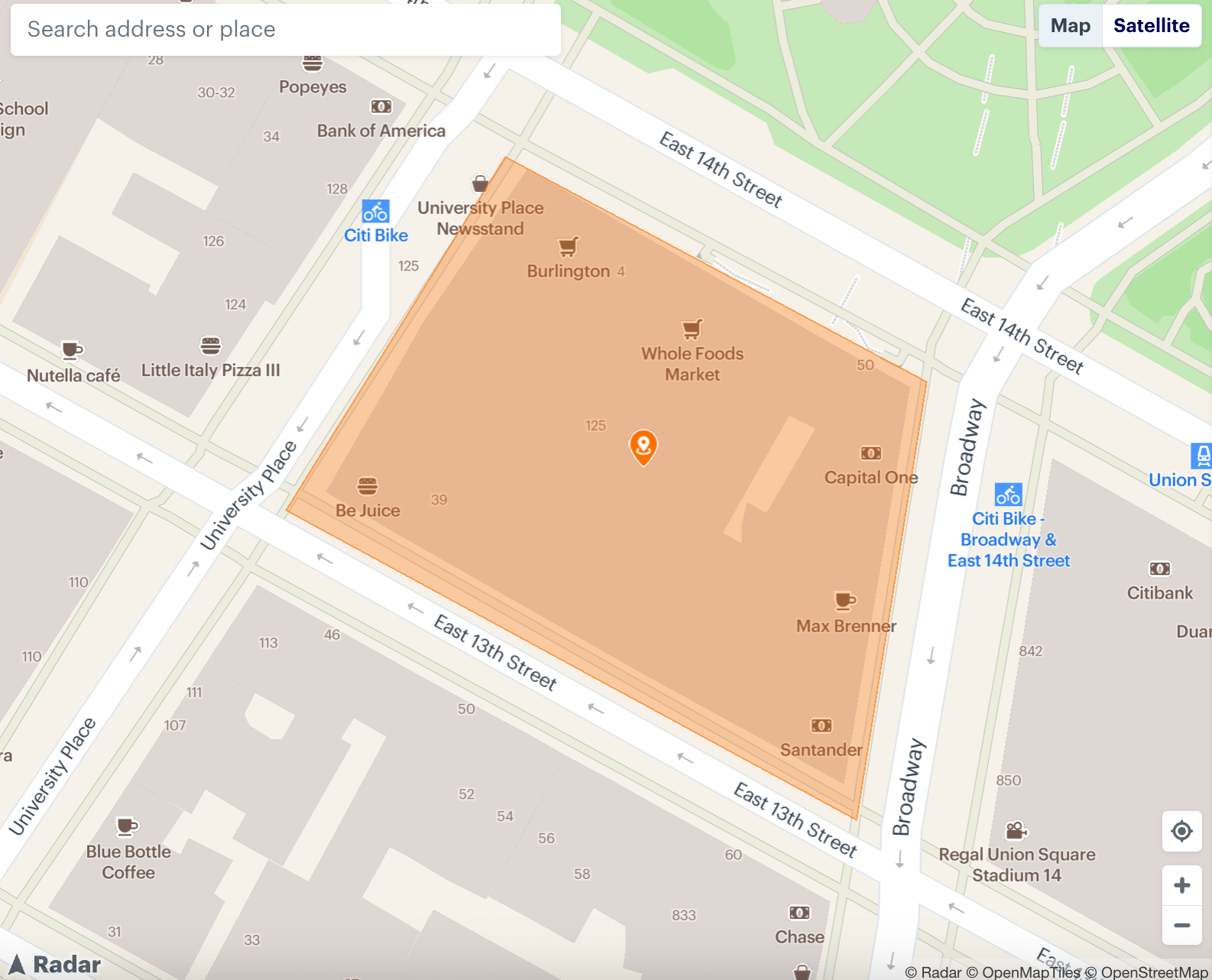Polygon-geofence