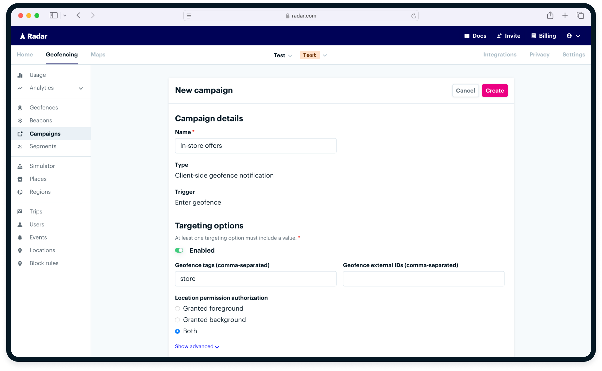 Campaign builder