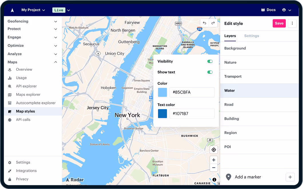 Radar Maps Platform