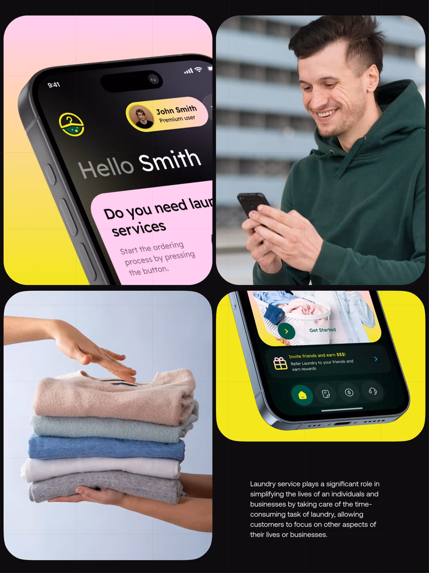 AI Laundry App UI/UX – Swift Wash Design by Orbix